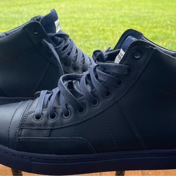 Size 8 • Rare G-Star Raw Footwear • Cadet Hi-Top Blue Suede Leather Sneaker - Picture 2 of 13